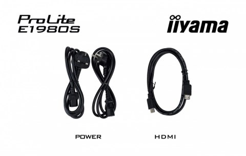 Monitor 19 cali E1980S-B1 HDMI DP 250cd 3ms