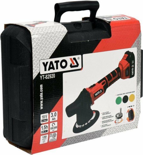 YATO POLERKA MIMOŚROD. BEZSZCZOTKOWA 18V 1x3,0Ah