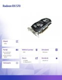Karta graficzna - Radeon RX 570 8GB GDDR5 256Bit HDMI 3xDP ATX Dual Fan H5