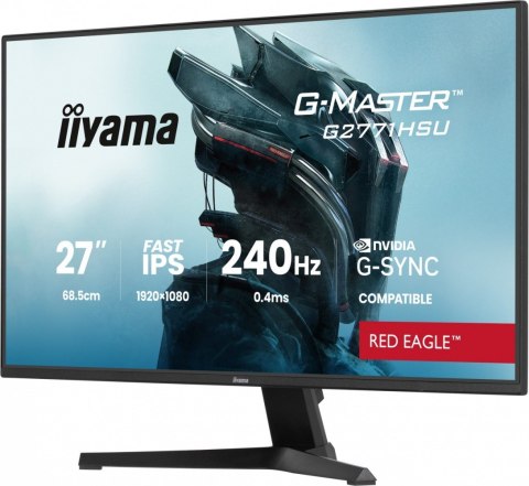 Monitor 27 cali G2771HSU-B1 0.4ms,Fast IPS,1xUSB 3.2, 1xUSB C, 240Hz, DP, 2xHDMI, Adaptive G-SYNC - 1920 x 1080 @48-240Hz 