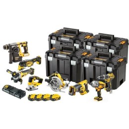 DEWALT.ZESTAW COMBO 18V DCK865P4T (DCD796, DCF899H, DCS367, DCH273, DCS334, DCG405, DCS355, DCS570) 4x5,0Ah 4xTSTAK