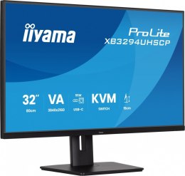 Monitor 31,5 cala XB3294UHSCP-B1.4K,VA,2xHDMI,DP,USB-C dock 95W, PIP,RJ45, 400cd, 2ms, 4xUSB, KVM,Sync,2x5W, HAS (150) PIVOT,
