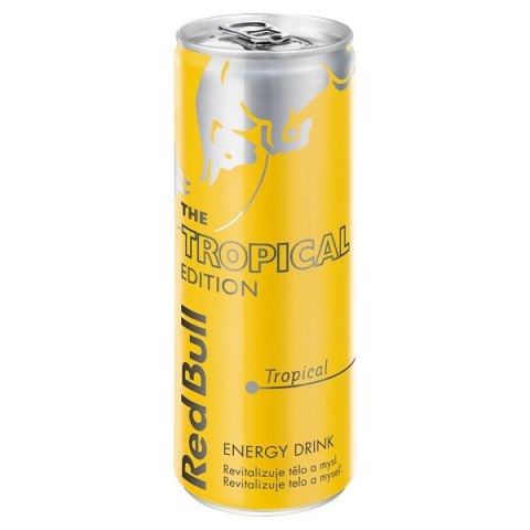 Energy drink, Tropical Edition, 12 szt w kartonie, cena za 1 szt, Red Bull Tropic