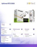 Karta graficzna GeForce RTX 5050 TWIN EDGE OC 8GB GDDR6 128bit 3DP/HDMI biała