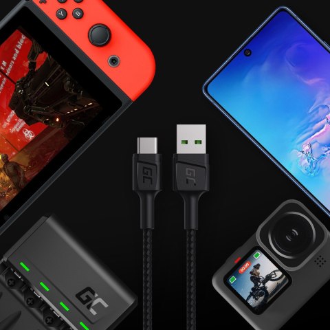 Green Cell kabel GC PowerStream USB-A - USB-C 30cm quick charge Ultra Charge, QC 3.0