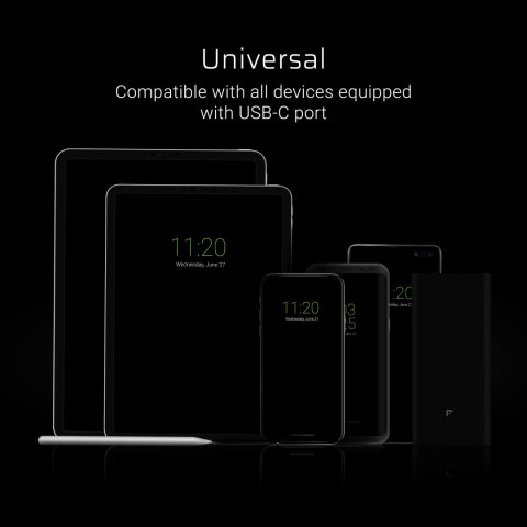 Green Cell kabel GCmatte USB-C Flat kabel 25 cm z szybkim ładowaniem