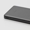 Powerbank, Li-ion, 5V, 5000mAh, do ładowania telefonów i innych urządzeń, 2 złącza, czarna, EOL