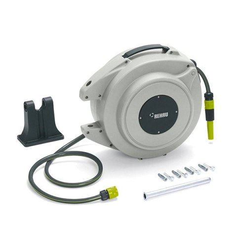 Rehau zestaw Wąż ogrodowy z automatem zwijającym 15+2m, 1/2", 30bar, szary, EOL