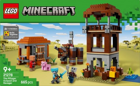 Klocki Minecraft 21278 Kryjówka rozbójników i dewastatorów