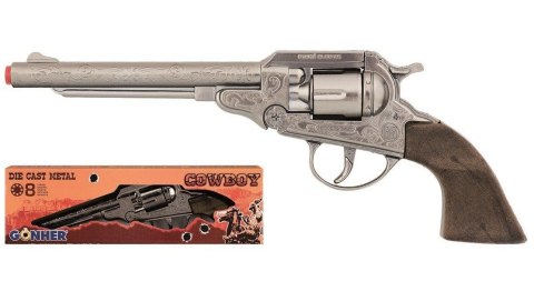Rewolwer kowbojski metalowy 8 naboi GONHER 88/0