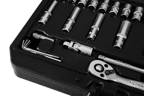 Zestaw kluczy nasadowych10-201, 55, rozmiar 1/4, walizka, NEO TOOLS