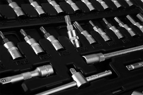 Zestaw kluczy nasadowych10-201, 55, rozmiar 1/4, walizka, NEO TOOLS