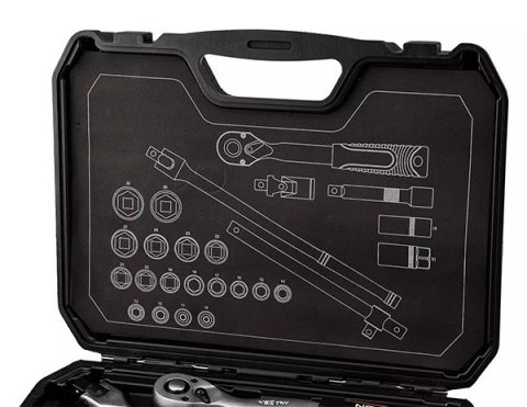Zestaw kluczy nasadowych10-205, 25, rozmiar 1/2, walizka, NEO TOOLS