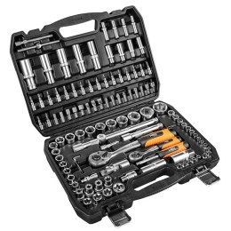 Zestaw kluczy nasadowych10-212, 108 szt, rozmiary 1/4 i 1/2, walizka, NEO TOOLS