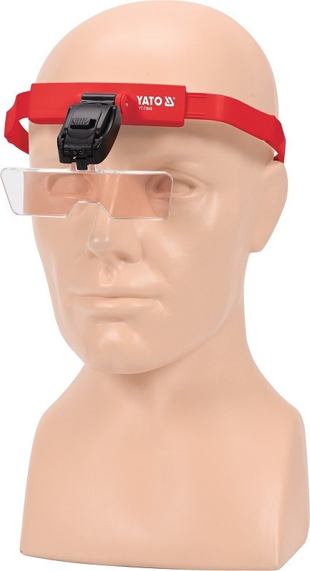 SOCZEWKA Z OŚWIETLENIEM MOCOWANA NA GŁOWIE