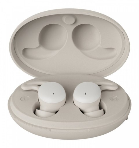 Słuchawki dokanałowewe do snu/podcast białe