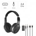 Słuchawki nauszne bezprzewodowe TV czarne