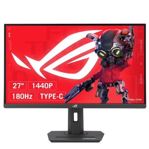Monitor 27 cali XG27ACS ROG IPS-F 180Hz 1MS/350cd/m2/HDMI DP PIVOT USB-C H:0-120MM