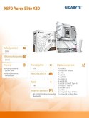 Płyta główna X870 AORUS ELITE X3D ICE AM5 4DDR5 HDMI ATX
