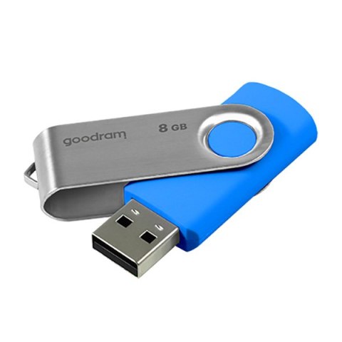 Goodram USB flash disk, USB 2.0, 8GB, Gooddrive UTS2, niebieski, bez nadruku BEZ OPAKOWANIA !!!wsparcie OS Win 7, EOL