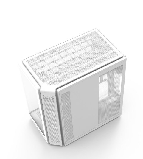 Obudowa P60 Mid-Tower 5x ARGB fans biała