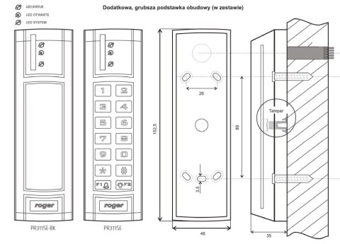 Kontroler dostępu ROGER PR311SE