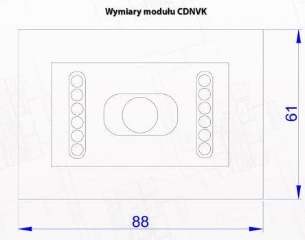 ACO CDNVK ST - Moduł kamery kolorowej do systemu CDNP z oświetlaczem IR