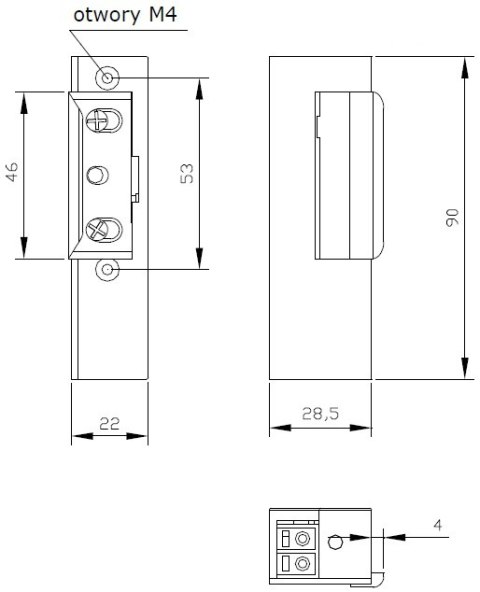 ZACZEP ELEKTRA R3 Z PAM. BEZ BLOK. LEWY; 1341