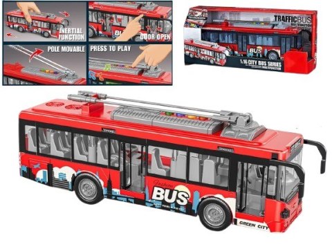 Autobus b/o światło, dźwięk, otwierane drzwi