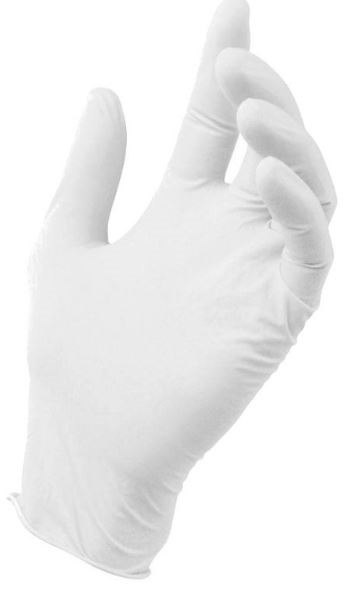 RĘKAWICE LATEXOWE BIAŁE MEDASEPT 8% ROZMIAR L
