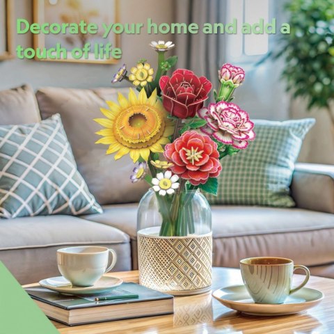 Puzzle 3D - Bukiet kwiatów