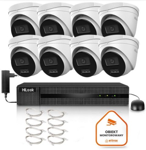 Zestaw monitoringu IP Hilook 8 kamery IPCAM-T8-30DL 2.8mm