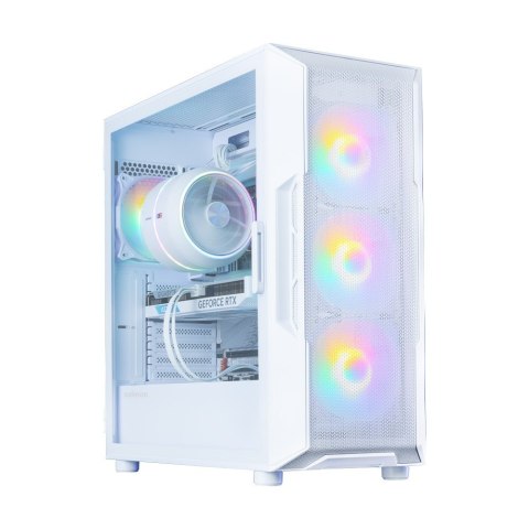 Obudowa I3 NEO V2 Mid Tower RGB fan x4 biała