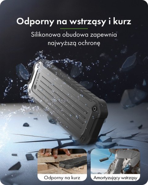 Obudowa M.2 NVMe i SATA USB 3.2 Gen 2, 10 Gbit/s IB-1827MCP-C31