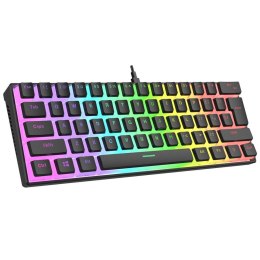 Klawiatura przewodowa Rampage RADIANT K11 gamingowa mechaniczna Pudding RGB RED