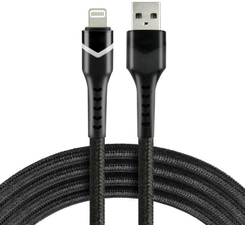 KABEL USB-A / Lightning Apple iPhone LED RGB everActive CBB-1IBR 100cm 2,4A