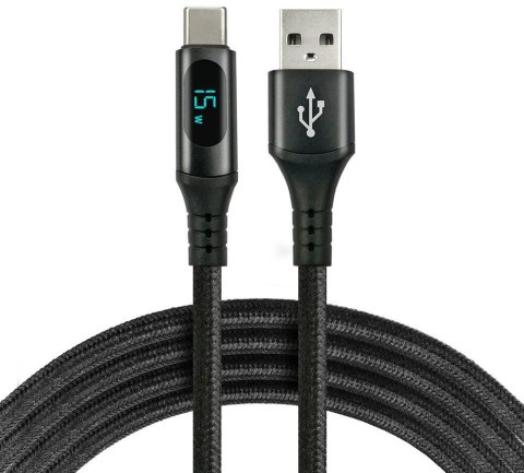 KABEL USB-A / USB-C LCD everActive CBB-1CBL 100cm 3A