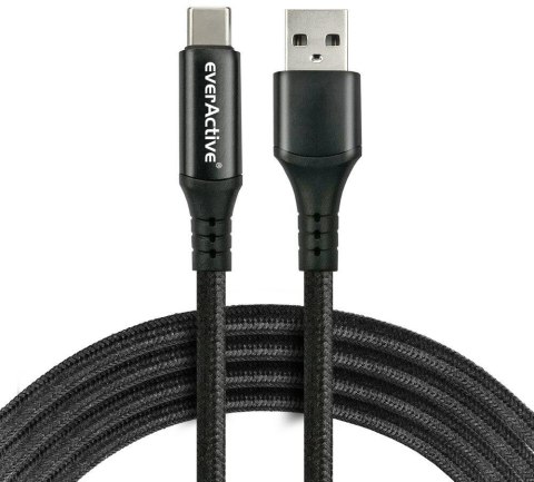 KABEL USB-A / USB-C LCD everActive CBB-2CBL 200cm 3A