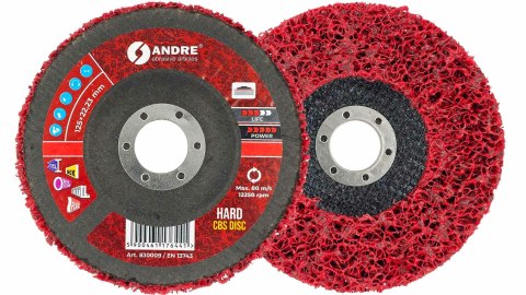 ANDRE KRĄŻEK SZLIFIERSKI CBS 125mm HARD - RED