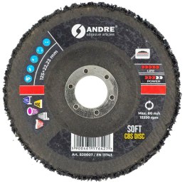 ANDRE KRĄŻEK SZLIFIERSKI CBS 125mm SOFT - BLACK