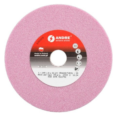 ANDRE ŚCIERNICA DO OSTRZENIA ŁAŃCUCHÓW 145 x 8,0 x 22,2mm CRA60K7VE01 - 35