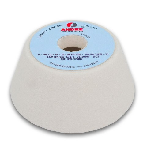 ANDRE ŚCIERNICA GARNKOWA 125mm x 40mm x 20mm 99A46K7VE01-30 BIAŁA "TYP 11"