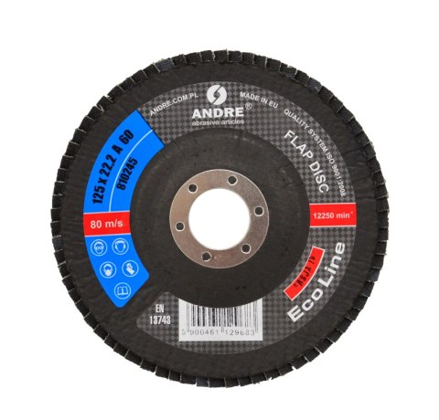 ANDRE ŚCIERNICA LISTKOWA 125mm P40 ECO LINE WERSJA IV