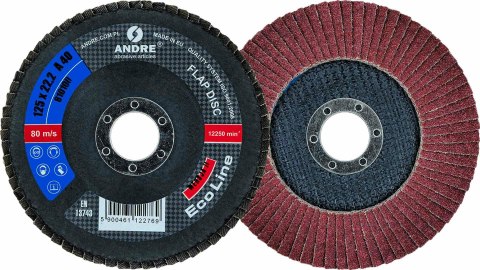 ANDRE ŚCIERNICA LISTKOWA 125mm P80 ECO LINE WERSJA II