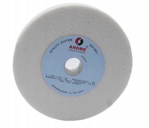 ANDRE ŚCIERNICA PŁASKA 150mm x 20mm x 20mm 99A60K7VE01-35 BIAŁA "TYP 1"