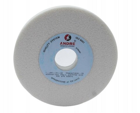 ANDRE ŚCIERNICA PŁASKA 150mm x 20mm x 32mm 99A60K7VE01-35 BIAŁA "TYP 1"