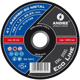 ANDRE TARCZA DO METALU 125 x 1,6mm METAL ECO LINE