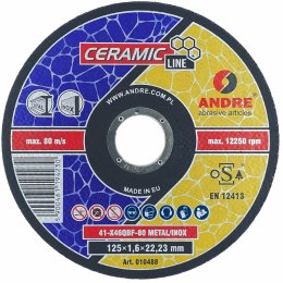 ANDRE TARCZA DO METALU 125 x 1,6mm METAL/INOX CERAMIC LINE X46QBF