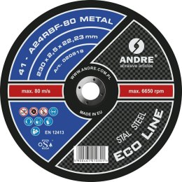 ANDRE TARCZA DO METALU 230 x 2,5mm METAL ECO LINE