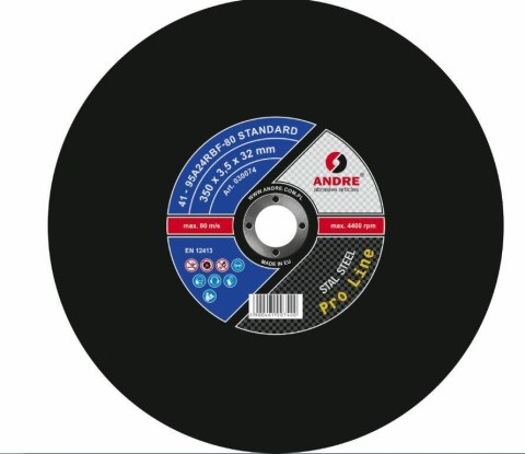 ANDRE TARCZA DO METALU 350 x 3,5mm x 32mm STANDARD PRO LINE 95A24RBF
